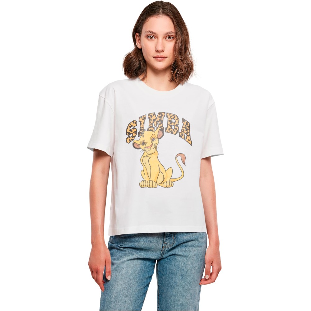 Merchcode Disney The Lion King - Simba Ladies Tshirt - White